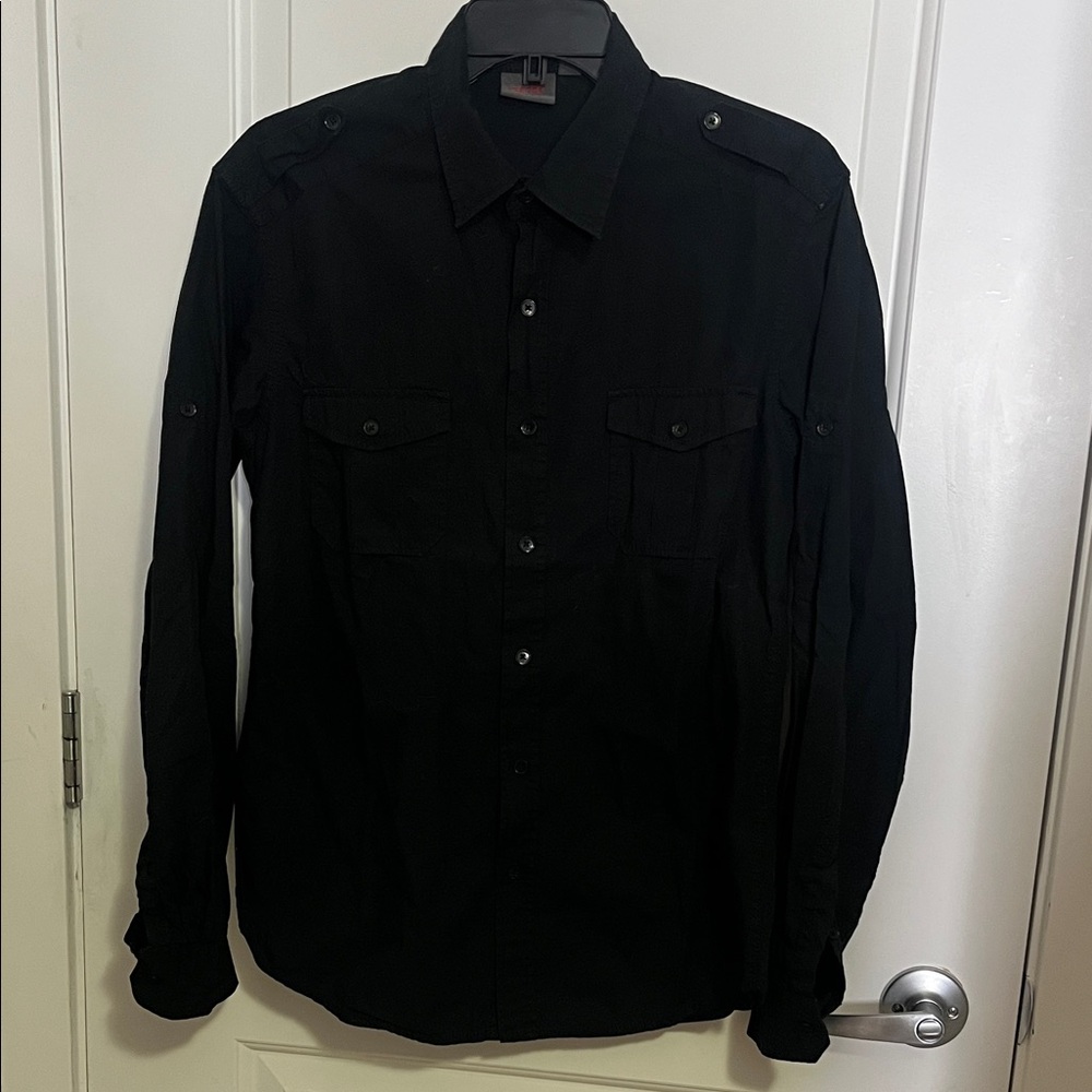 Esprit Men’s Black Button-Up Shirt